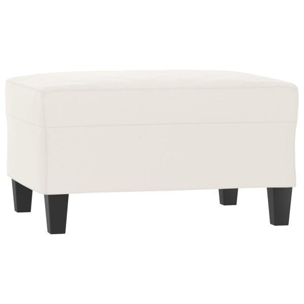 Fußhocker Beige 70x55x41 cm Mikrofasergewebe