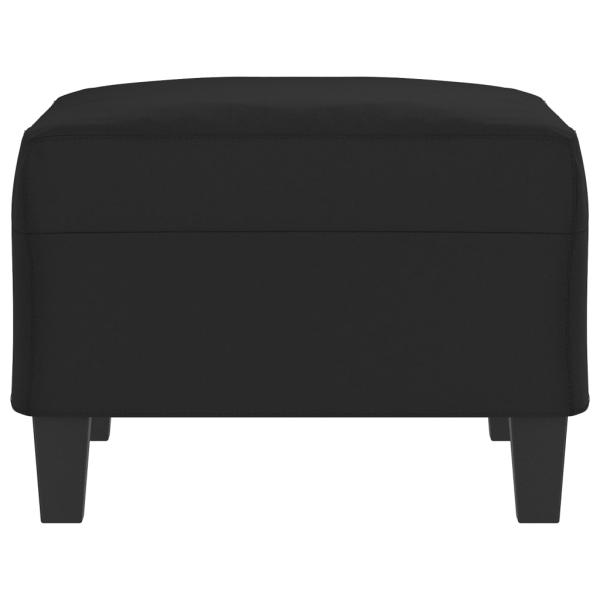 Fußhocker Schwarz 70x55x41 cm Mikrofasergewebe