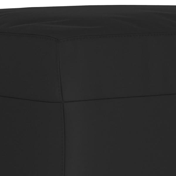 Fußhocker Schwarz 70x55x41 cm Mikrofasergewebe