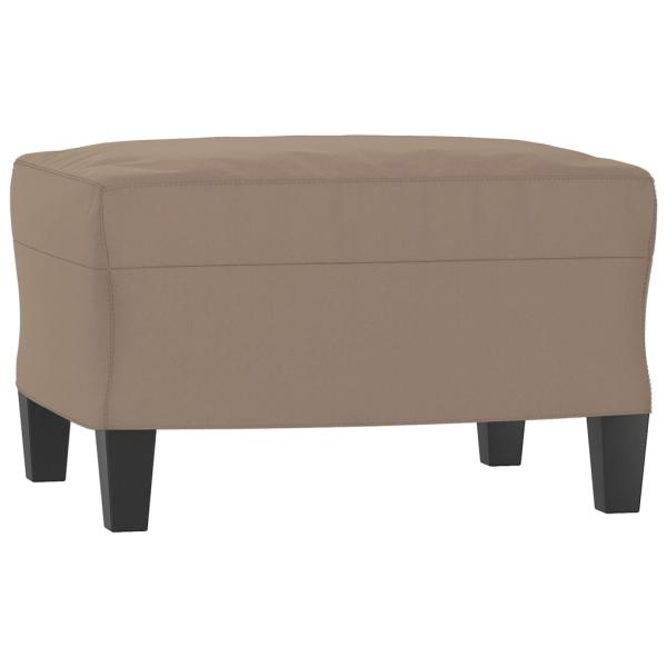 Fußhocker Taupe 60x50x41 cm Mikrofasergewebe