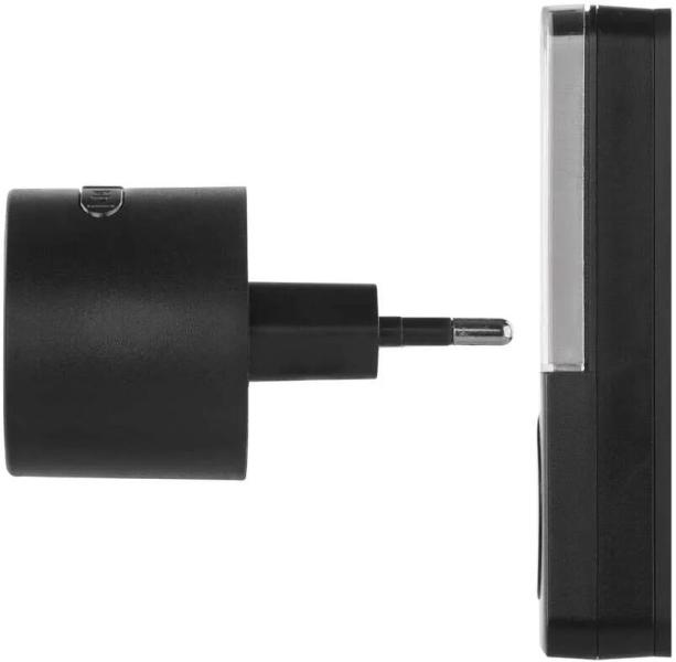 EMOS P5734B Türklingel, drahtlos, 72×42×42mm, IP56, 85 dB, schwarz (3402126000)