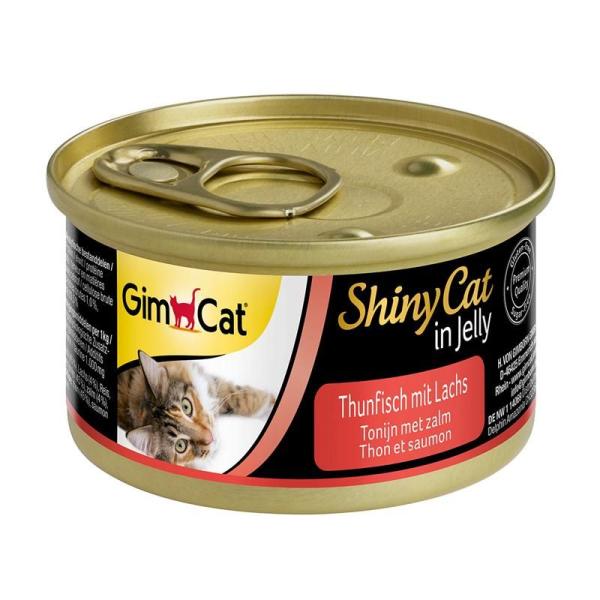ARDEBO.de GimCat Dose ShinyCat Thunfisch&Lachs 70g