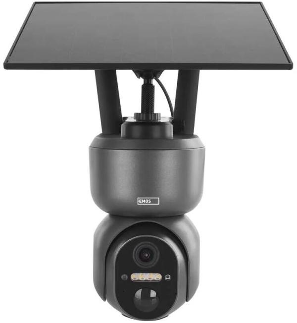 EMOS H4058 GoSmart rotierende Outdoor IP-Kamera, 4G/LTE, IP-6000, OWL, grau (3024040580)