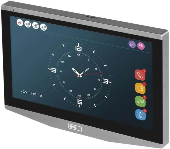EMOS H4021 GoSmart 7" Zusatzmonitor IP-750B für Video-Türsprechanlage IP-750A, 145×205×12mm, silber (3010040210 )