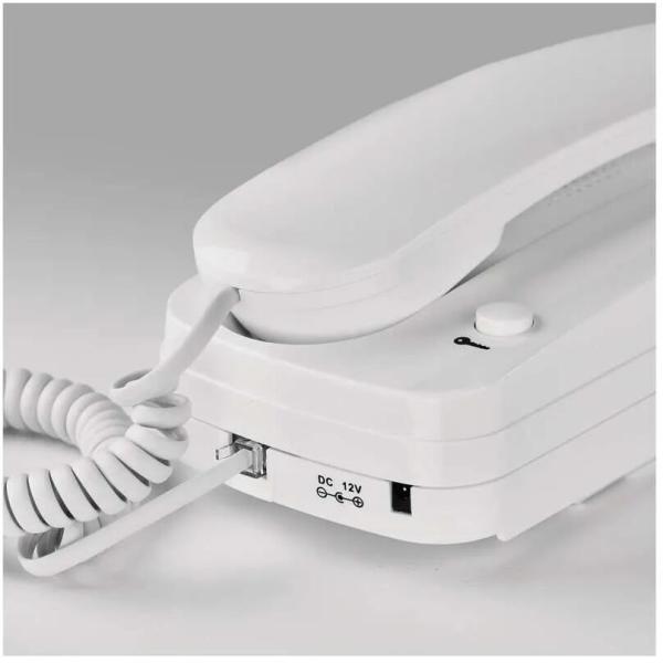 EMOS H1085 Gegensprechanlage Set, 1 Teilnehmer, 12 V DC, Kunststoff, weiß (3010000291 )