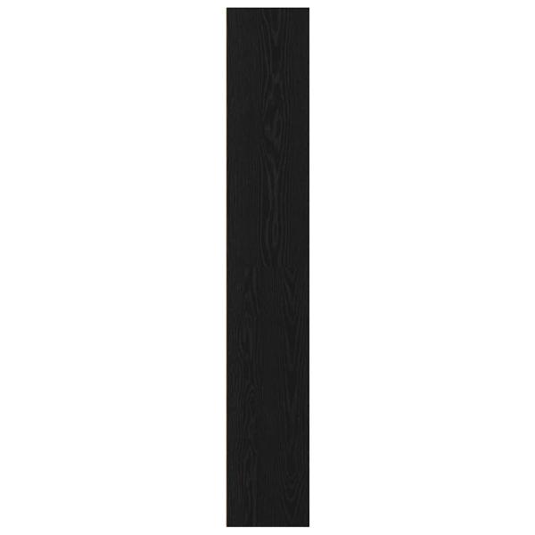 Bücherregal Schwarz Eichen-Optik 80x30x189 cm Holzwerkstoff