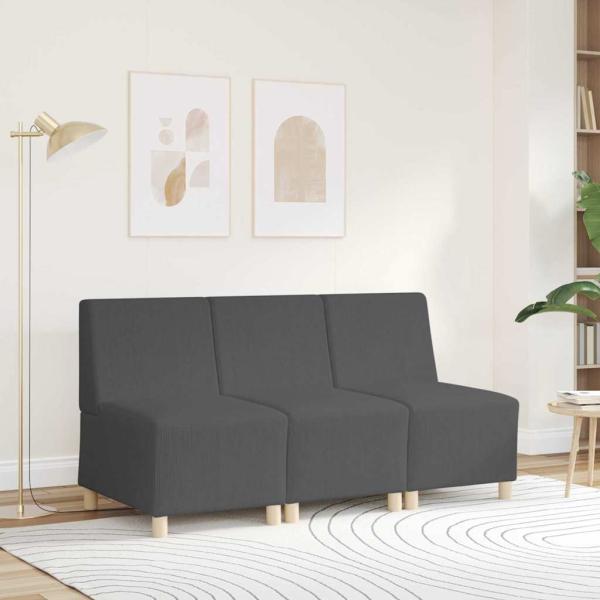 Sessel Dunkelgrau 55 cm Cordstoff