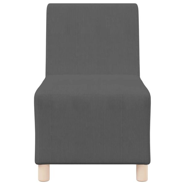 Sessel Dunkelgrau 55 cm Cordstoff