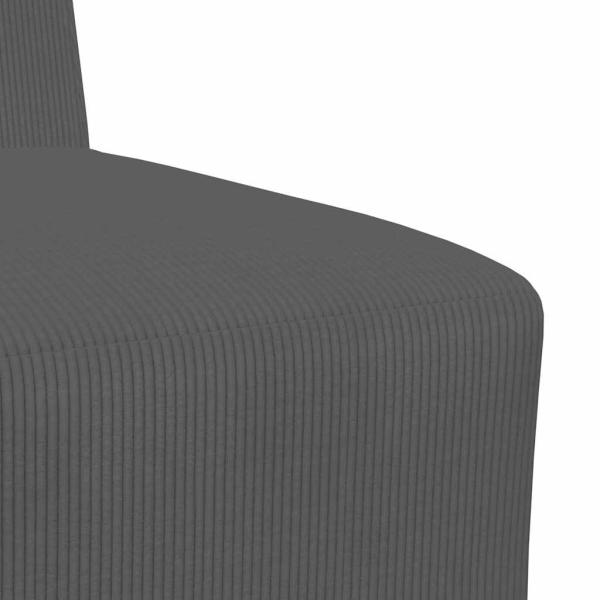 Sessel Dunkelgrau 55 cm Cordstoff