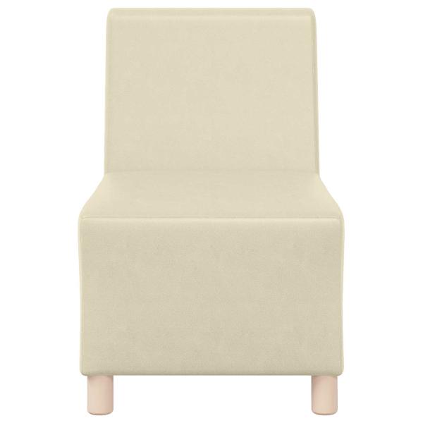 Sessel Creme 55 cm Kunstleder