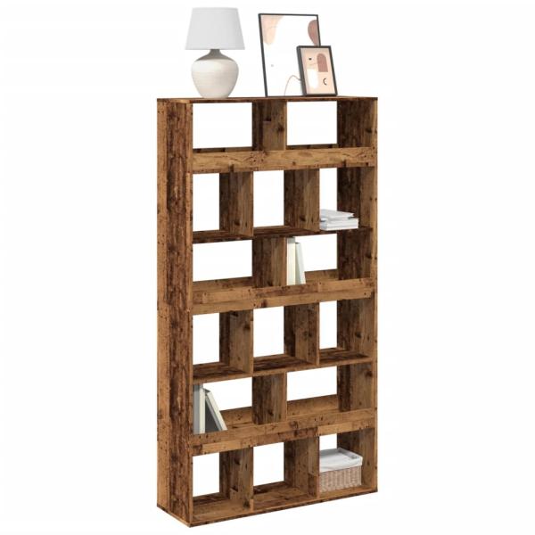 ARDEBO.de - Bücherregal Altholz-Optik 100x33x187,5 cm Holzwerkstoff