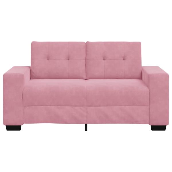 Zweisitzer-Sofa Rosa 120 cm Samt