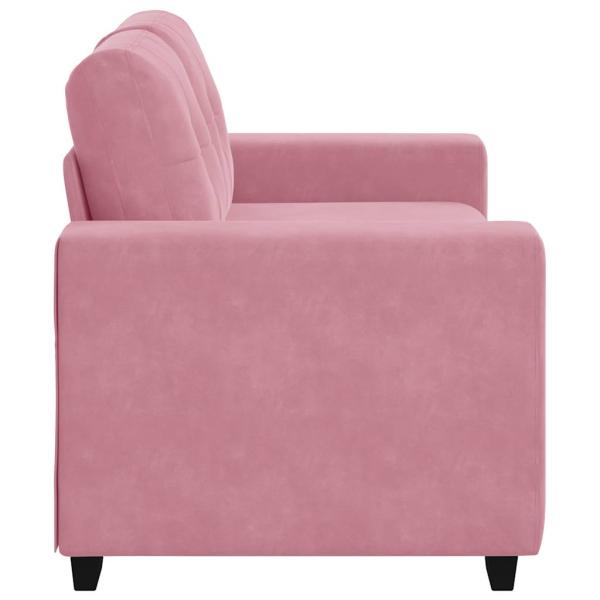Zweisitzer-Sofa Rosa 120 cm Samt