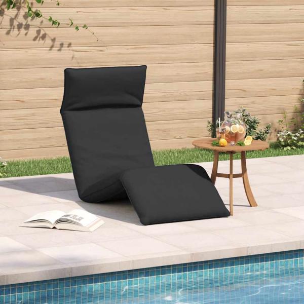ARDEBO.de - Sonnenliege Klappbar Schwarz 175x54x8,5 cm Oxford-Gewebe
