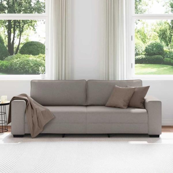 3-Sitzer-Sofa Taupe 180 cm Stoff