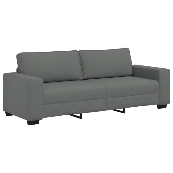 3-Sitzer-Sofa Dunkelgrau 180 cm Stoff