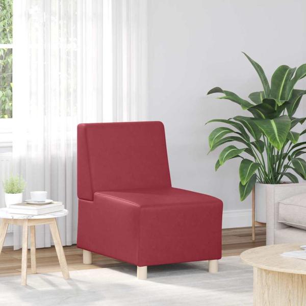 ARDEBO.de - Sessel Weinrot 55 cm Kunstleder