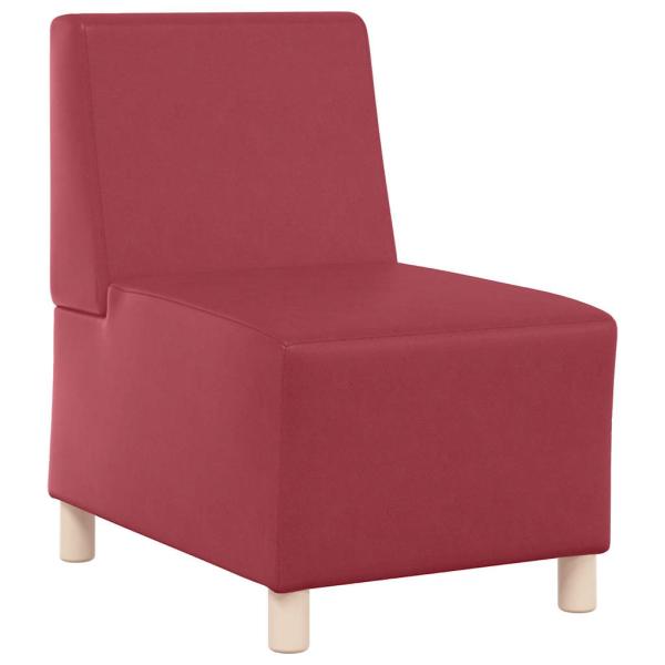 Sessel Weinrot 55 cm Kunstleder