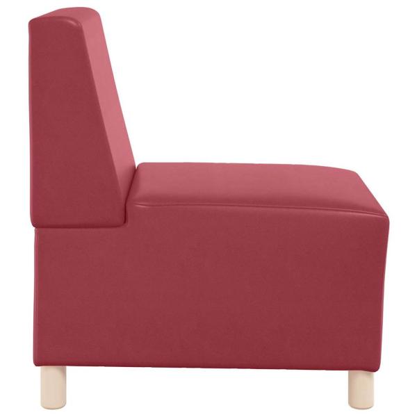 Sessel Weinrot 55 cm Kunstleder