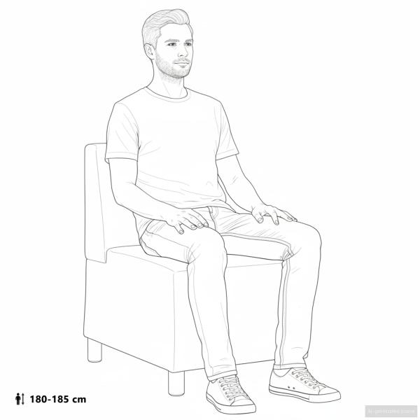 ARDEBO.de - Sessel Hellgrau 55 cm Wildleder-Optik