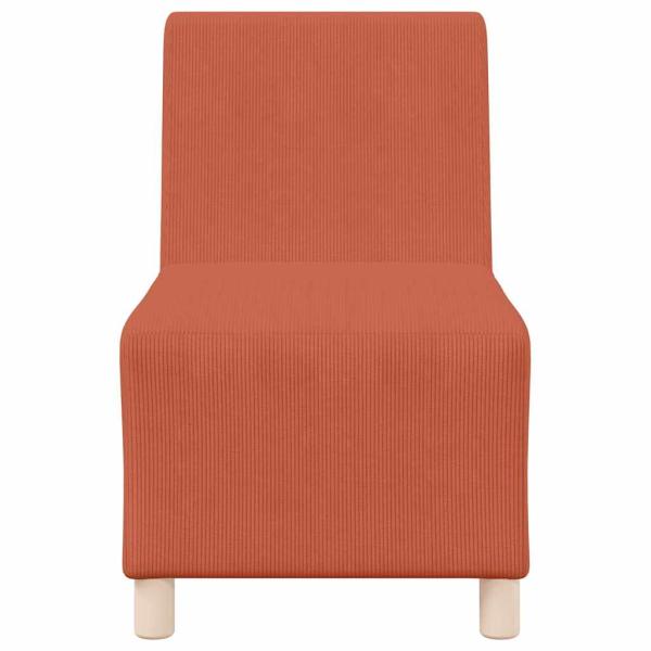 Sessel Rot Orange 55 cm Cordstoff