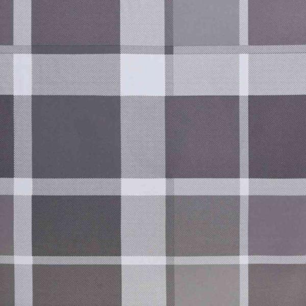 ARDEBO.de - Sonnenliege Klappbar Grau Karomuster 175x54x8,5cm Oxford-Gewebe