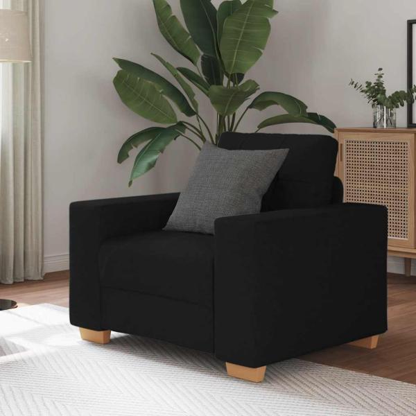 ARDEBO.de - Sessel Schwarz 59 cm Stoff