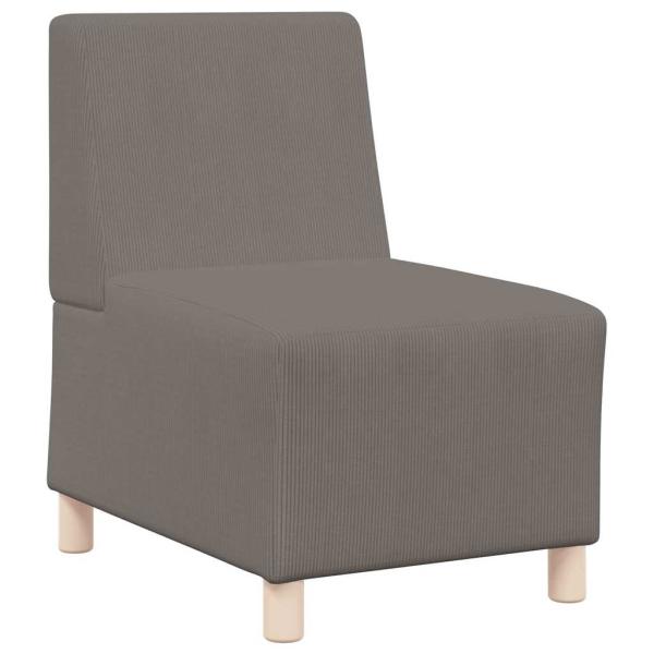 Sessel Hellgrau 55 cm Cordstoff