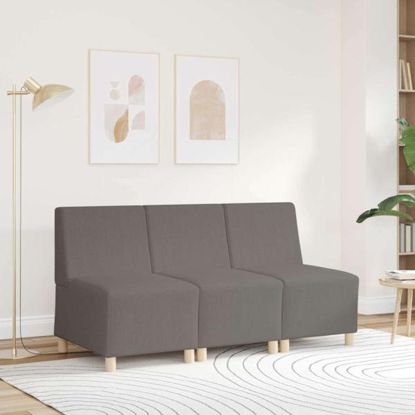 Sessel Hellgrau 55 cm Cordstoff