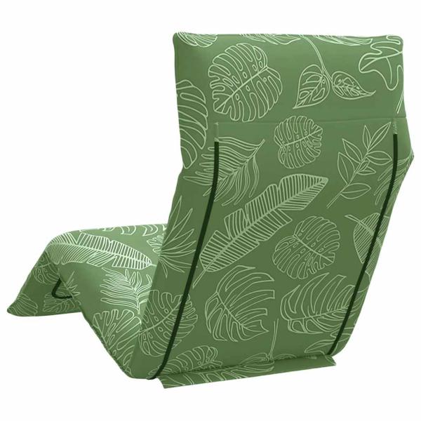 ARDEBO.de - Sonnenliege Klappbar Blattmuster 175x54x8,5 cm Oxford-Gewebe