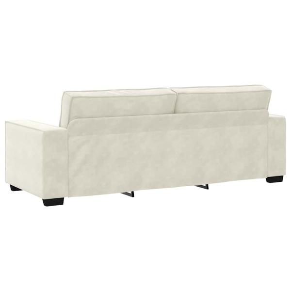 3-Sitzer-Sofa Creme 180 cm Samt