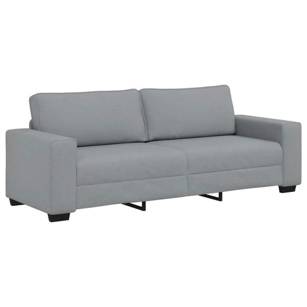 3-Sitzer-Sofa Hellgrau 180 cm Stoff
