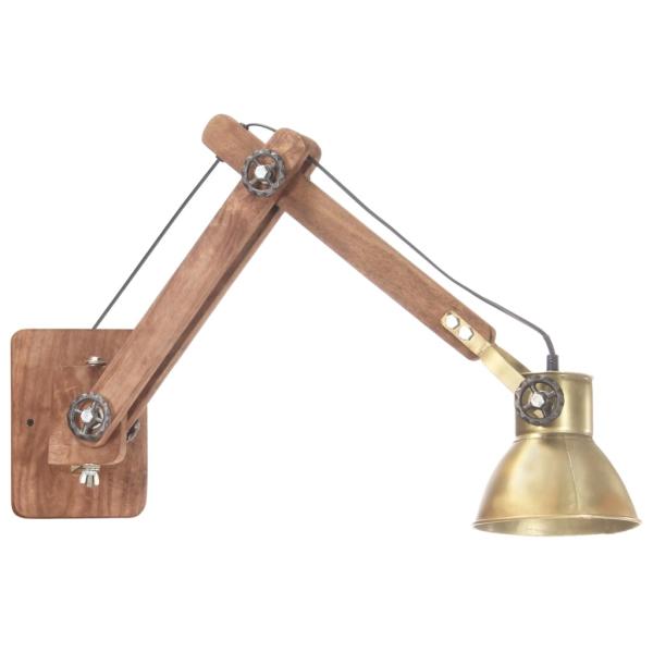 Wandleuchte Industrie-Stil Messing Rund E27