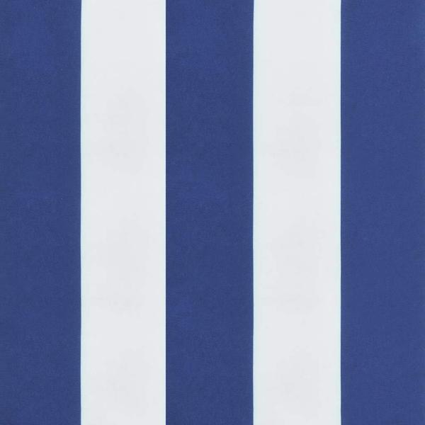 Sonnenliege Klappbar Blau und Weiß 175x54x8,5 cm Oxford-Gewebe