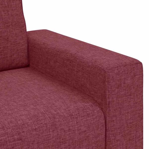 3-Sitzer-Sofa Weinrot 180 cm Stoff