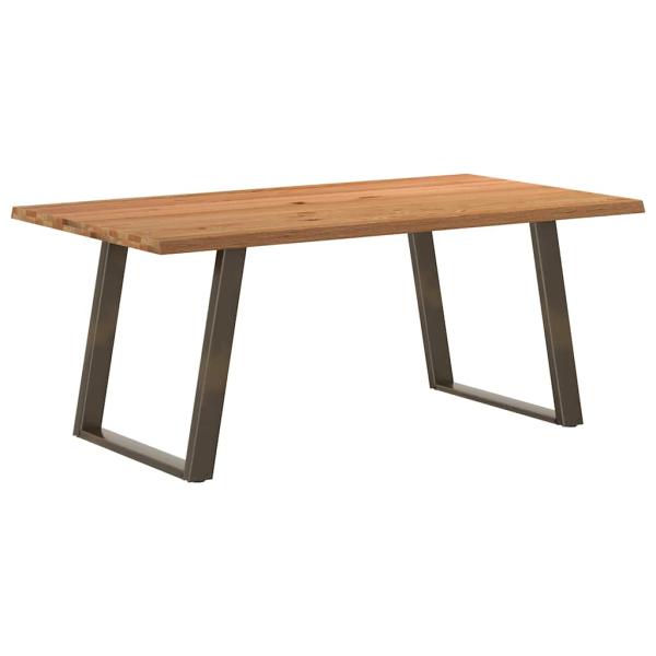 ARDEBO.de - Esstisch mit Baumkanten 180x100x74 cm Massivholz Eiche Rechteck