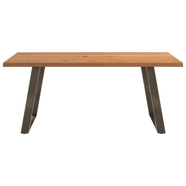 Esstisch mit Baumkanten 180x100x74 cm Massivholz Eiche Rechteck