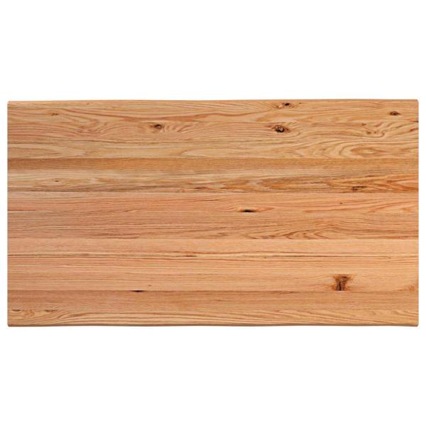 Esstisch mit Baumkanten 180x100x74 cm Massivholz Eiche Rechteck