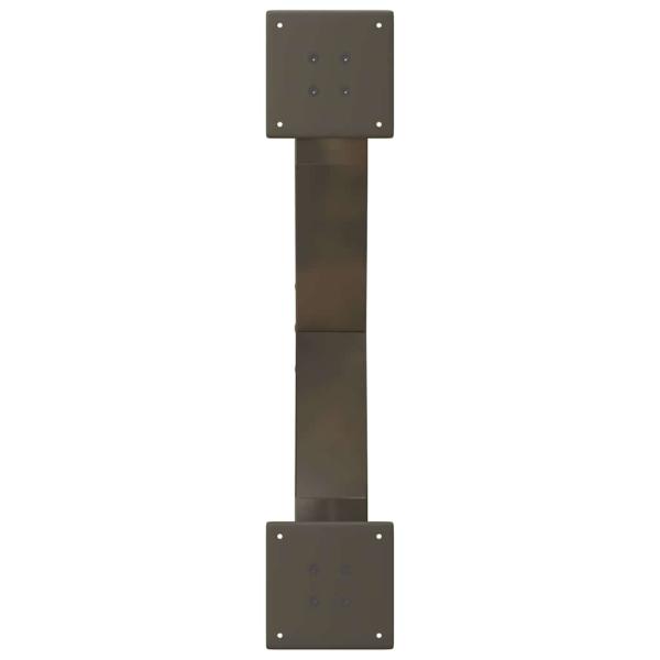 Couchtischbeine X-Form 2 Stk. Naturstahl 70x(30-31) cm Stahl