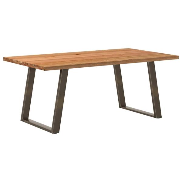 ARDEBO.de - Esstisch Hellbraun 180x100x74 cm Massivholz Eiche Rechteckig