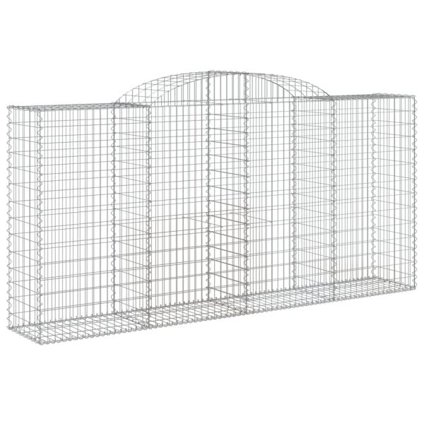 ARDEBO.de - Gabionen mit Hochbogen 25 Stk 300x50x140/160cm Verzinktes Eisen