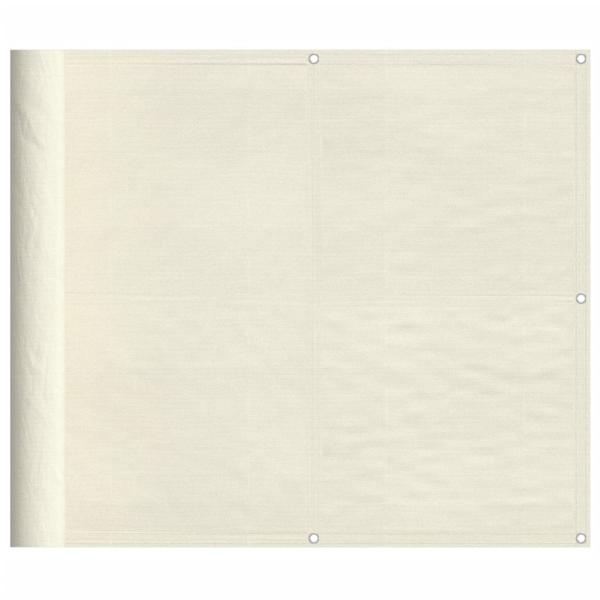 Balkon-Sichtschutz Creme 90x800 cm 100 % Polyester-Oxford