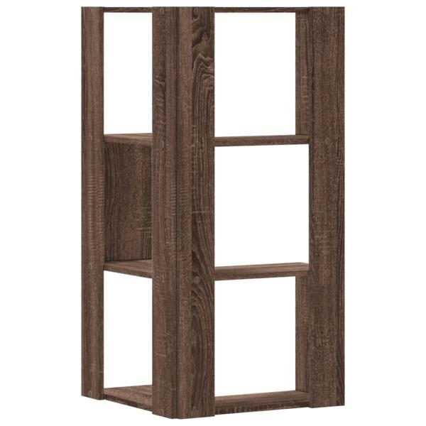 Eck-Bücherregal 3 Böden Eichen-Optik 50x50x102 cm Holzwerkstoff