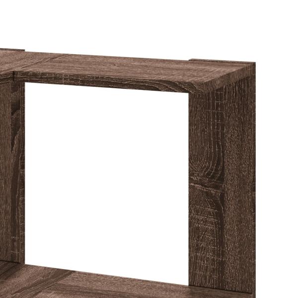 Eck-Bücherregal 3 Böden Eichen-Optik 50x50x102 cm Holzwerkstoff