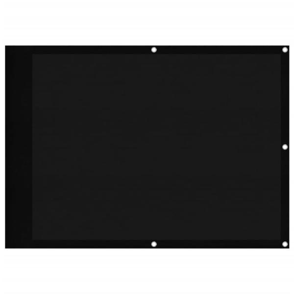 Balkon-Sichtschutz Schwarz 75x1000 cm 100 % Polyester-Oxford