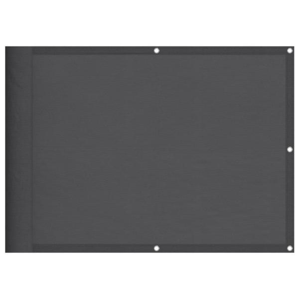 Balkon-Sichtschutz Anthrazit 75x1000 cm 100 % Polyester-Oxford