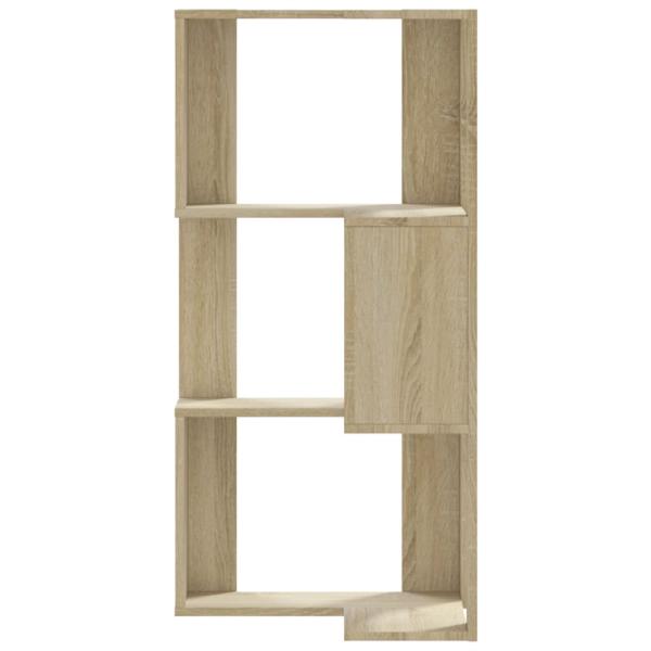 Eck-Bücherregal 3 Böden Sonoma-Eiche 50x50x102 cm Holzwerkstoff