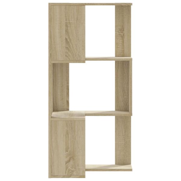 Eck-Bücherregal 3 Böden Sonoma-Eiche 50x50x102 cm Holzwerkstoff