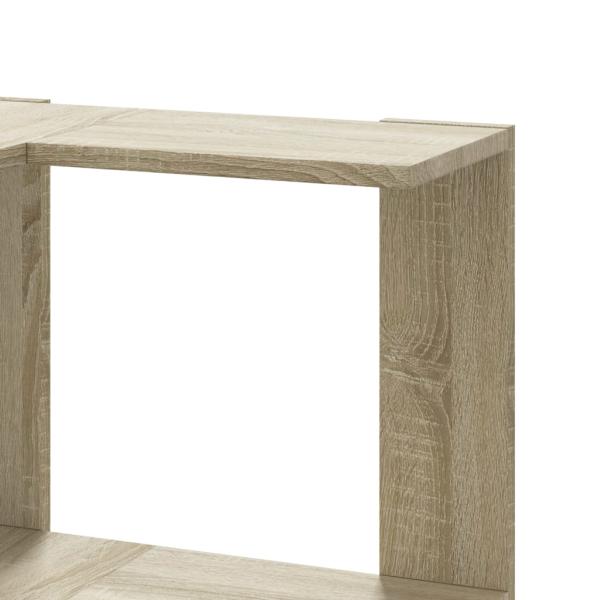Eck-Bücherregal 3 Böden Sonoma-Eiche 50x50x102 cm Holzwerkstoff