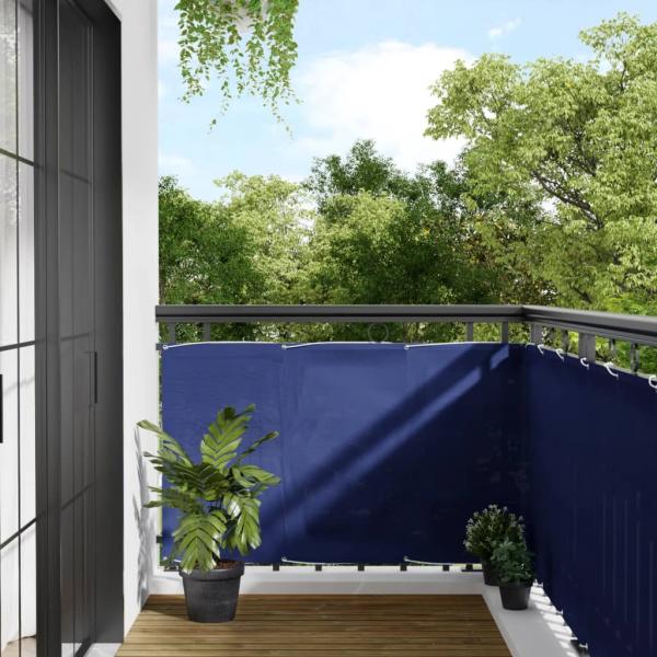 ARDEBO.de - Balkon-Sichtschutz Blau 90x1000 cm 100 % Polyester-Oxford